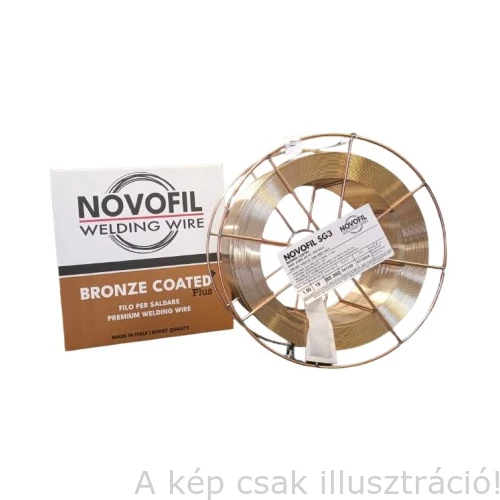 SG3 (EN440:G4Si1) 1,2mm 15kg/cs. bronz bevonatú hegesztő huzal, precíziós, S300 NOVOFIL